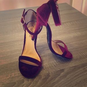 Burgundy Velvet Stiletto